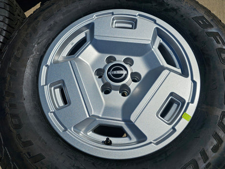 17" Nissan Frontier OEM Retro Hardbody Edition 62783 wheels rims 2025 NEW BFG Texas Truck Tire
