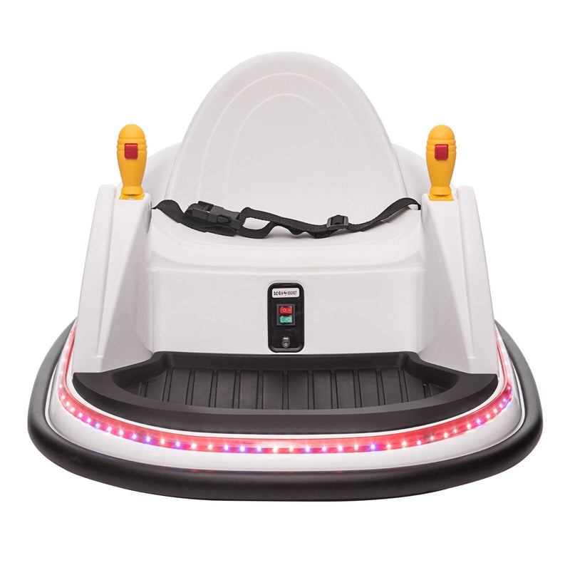 6V Kids Ride-On Bumper Car with Remote Control, 360° Spin and Flashing Lights for Toddlers