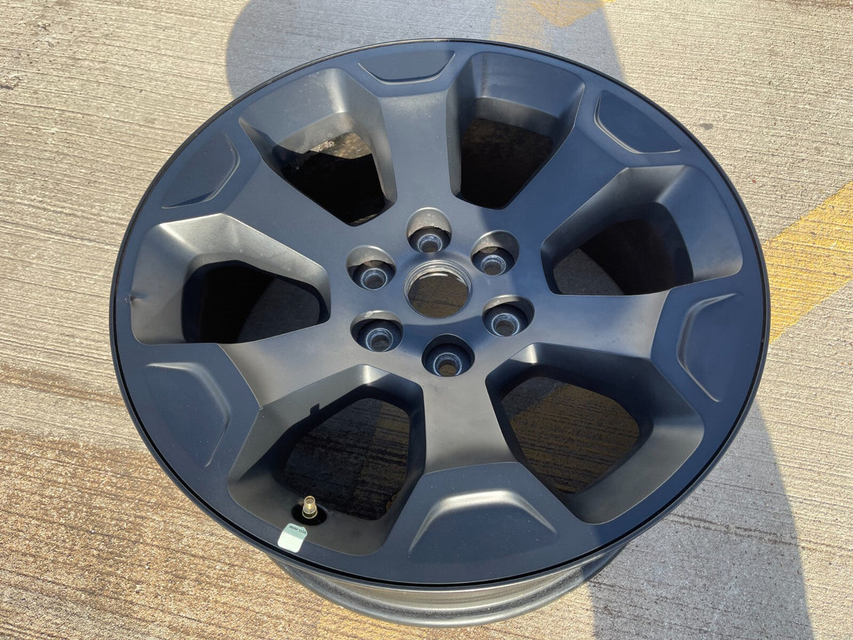 (1) 20" Dodge Ram 1500 OEM Laramie Black 2680 wheel Spare 2022 2023 2024 2025 Texas Truck Tire