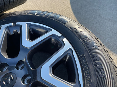 20" Dodge Ram 1500 OEM 94059 Laramie wheels rims 68583860AA 2024 2025 2026 Texas Truck Tire