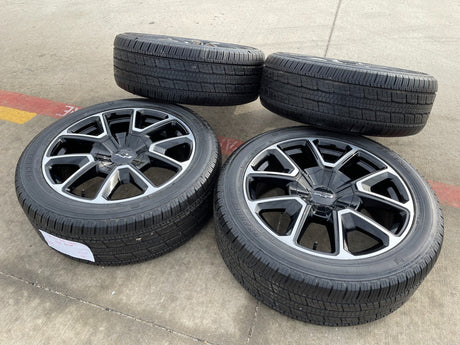 22" Chevy Tahoe Suburban RST OEM 14035 black wheels rims Silverado GENERAL Texas Truck Tire