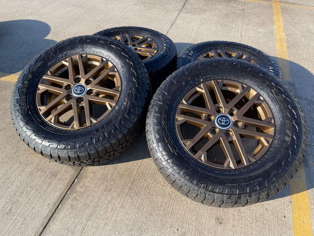 18" Toyota Tundra TRD OEM wheels rims 75281 Sequoia LX600 2025 2026 NEW FALKEN Texas Truck Tire