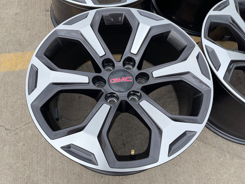 20" GMC Sierra AT4X Canyon Chevy Silverado OEM wheels rims 2024 2025 2026 NEW Texas Truck Tire