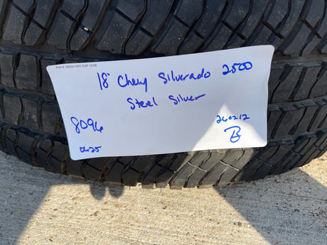 18" Chevy Silverado GMC Sierra 2500 3500 OEM 8096 wheel rim spare MICHELIN NEW Texas Truck Tire