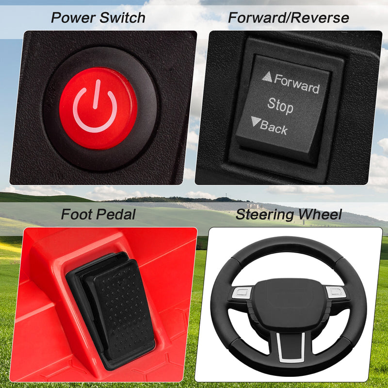 12V Battery-Powered Kids Ride-On Off-Road Truck Toy with Parent Remote Control