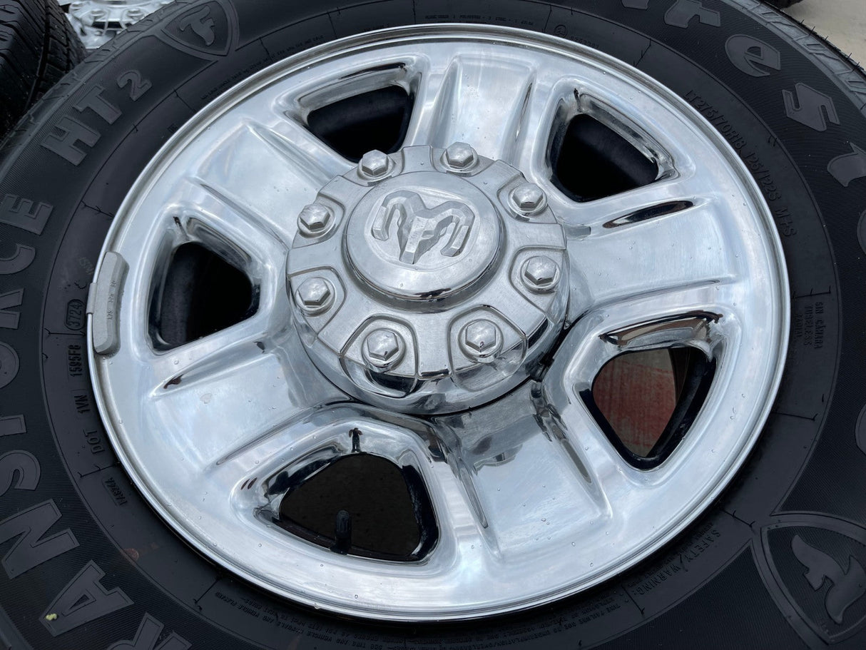 18" Dodge Ram 2500 3500 STEEL chrome OEM 2473 wheels rims 2023 2024 2025 2026 Texas Truck Tire