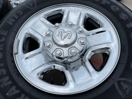 18" Dodge Ram 2500 3500 STEEL chrome OEM 2473 wheels rims 2023 2024 2025 2026 Texas Truck Tire