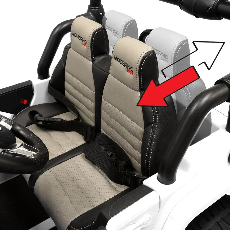 12V CHILDREN'S RIDE-ON JEEP TRUCK CAR, DUAL POWERFUL MOTORS, TWO SEAT CAPACITY, HIGH-GRIP TYRES, LED LIGHTS & REMOTE CONTROL