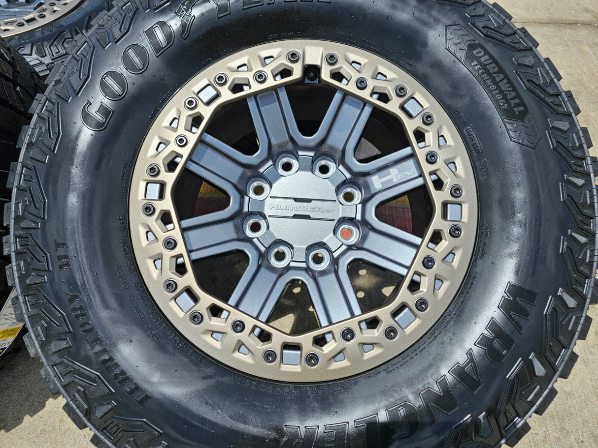 18" Hummer Grazen beadlock EV HEV 2500 OEM wheels rims 2023 2024 2025 2026 NEW Texas Truck Tire