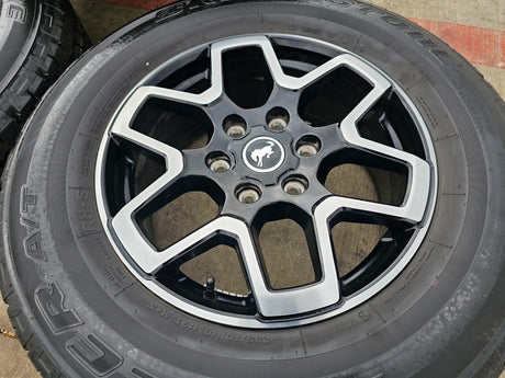 18" Ford Bronco wheels rims black 95213 Ranger tires 2022 2023 2024 2025 2026 Texas Truck Tire