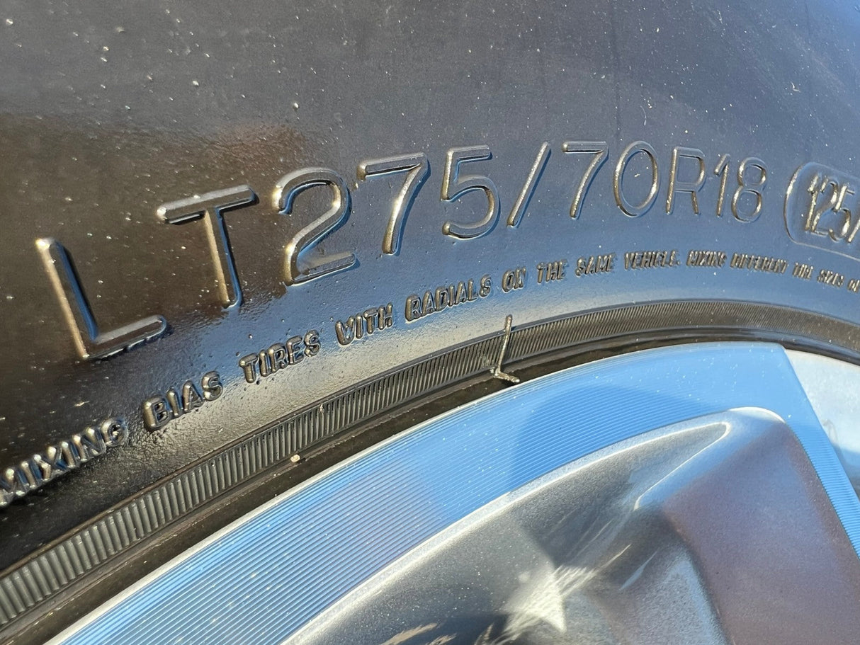 18" Chevy Silverado 2500 3500 OEM 5959 wheels rims MICHELIN LTX A/T2 NEW Texas Truck Tire