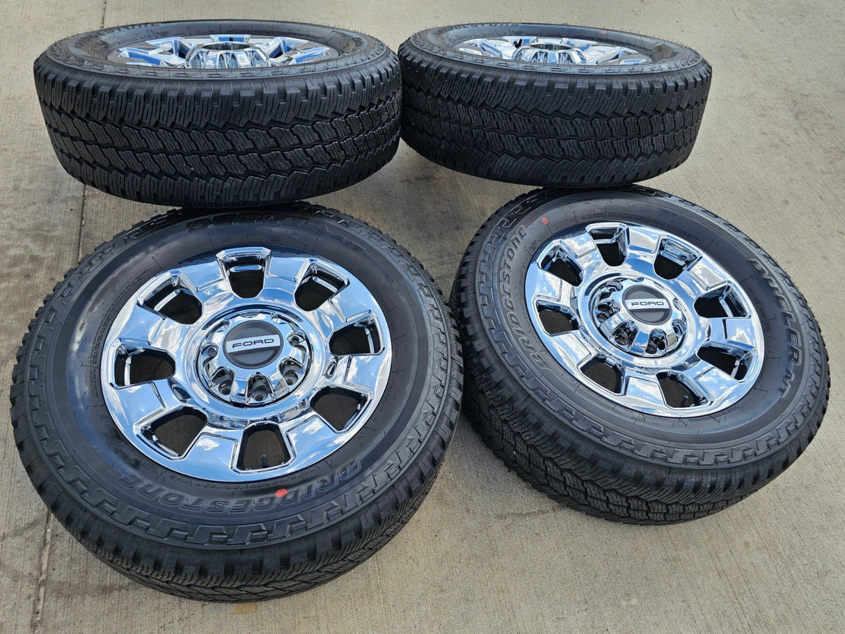 20" Ford F-250 F-350 OEM LARIAT LIMITED 10295 25085 10552 wheels rims CHROME Texas Truck Tire