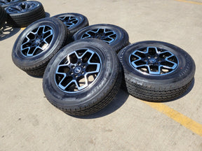 18" Ford Bronco wheels rims black 95213 Ranger tires tires BRIDGESTONE A/T Texas Truck Tire