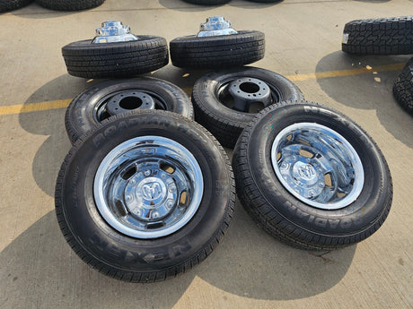 17" Dodge Ram 3500 Dually Laramie 8x200 wheels rims 2703 2704 OEM 2024 2025 NEW Texas Truck Tire