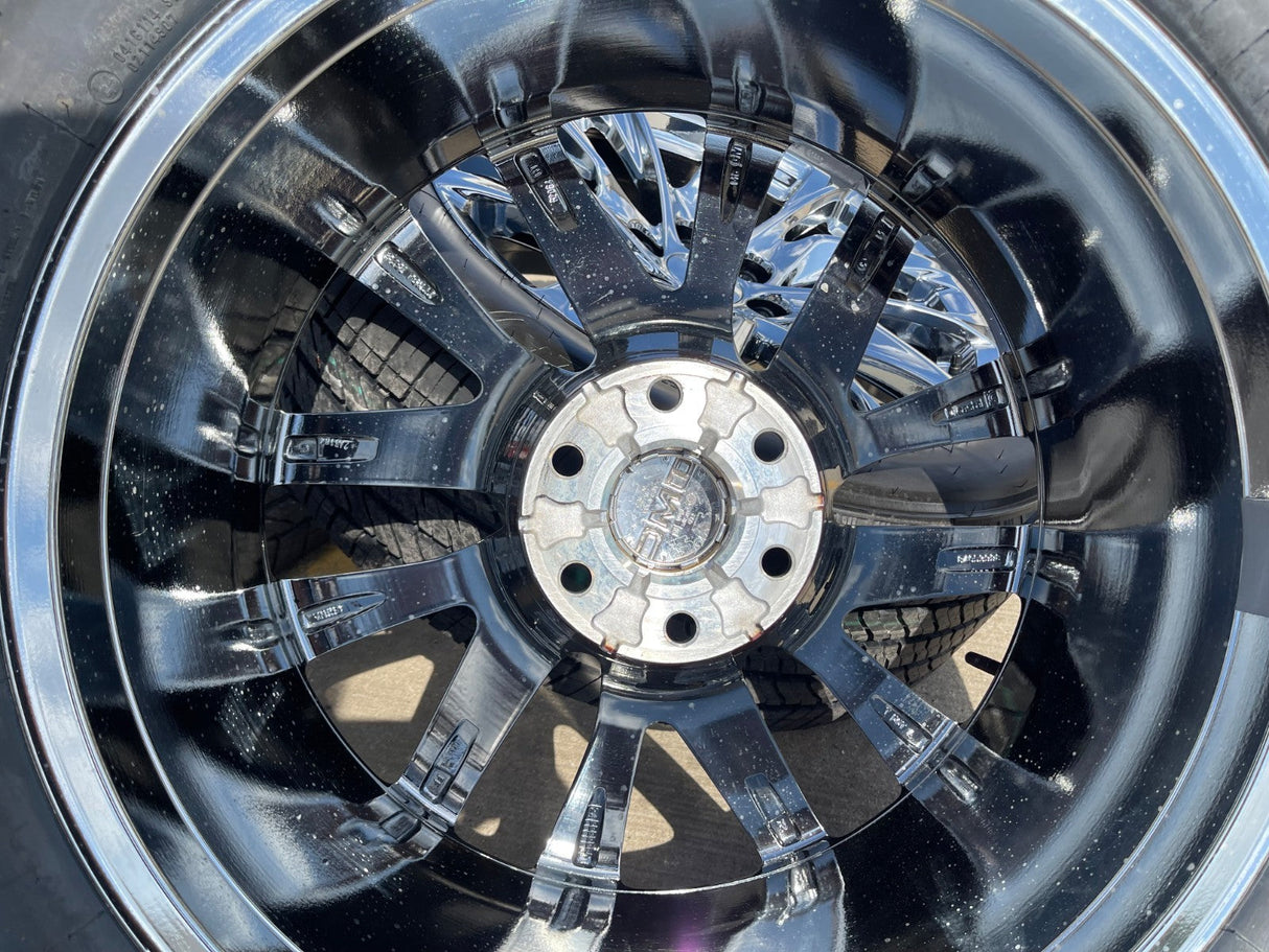 22" GMC Yukon Sierra Escalade OEM 95027 4875 wheels rims CHROME 2025 2026 NEW Texas Truck Tire