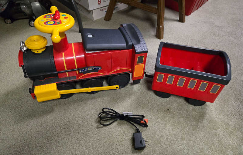 RollPlay Steam Engine Ride-On Toy Open Box Tested and Working