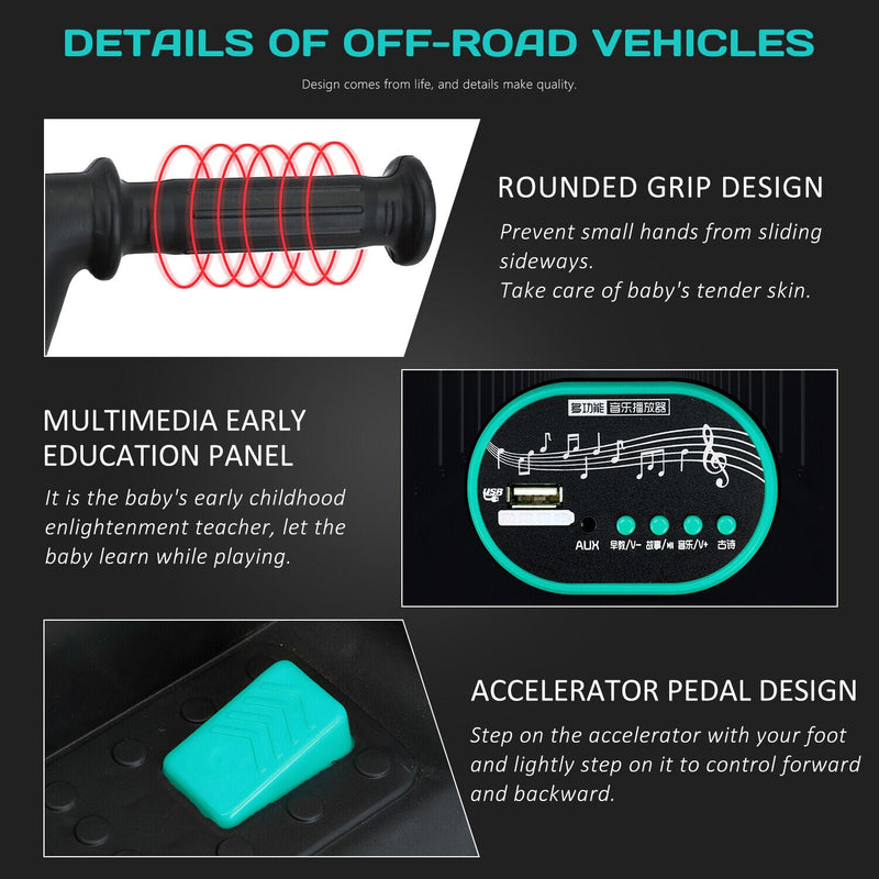 6V Electric ATV Quad Kids Ride-on Car Battery Powered 4-Wheel Motorcycle