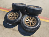 17" 4Runner Toyota Tacoma OEM BRONZE wheels rims FJ HANKOOK DYNAPRO A/T2 NEW Texas Truck Tire