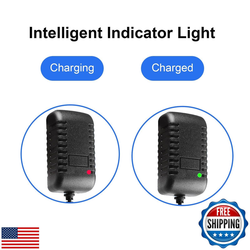 12V Charger for Power Wheels with Gray Battery and Orange Trim