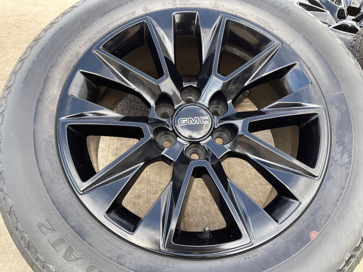 20" Chevy Tahoe Silverado OEM 5919 wheels rims GMC Yukon HANKOOK A/T2 Texas Truck Tire