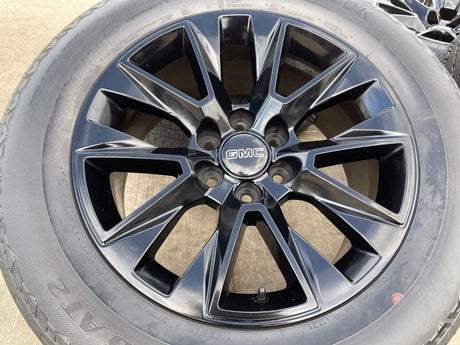 20" Chevy Tahoe Silverado OEM 5919 wheels rims GMC Yukon HANKOOK A/T2 Texas Truck Tire