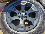 20" Dodge Ram 1500 OEM Laramie Black 2680 wheels rims 2022 2023 2024 2025 2026 Texas Truck Tire