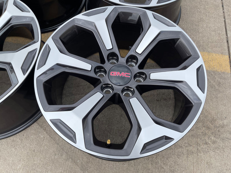 20" GMC Sierra AT4X Canyon Chevy Silverado OEM wheels rims 2024 2025 2026 NEW Texas Truck Tire