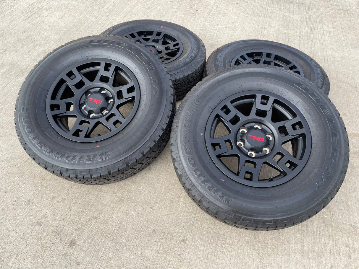 17" Toyota Tacoma 4Runner OEM wheels rims black 75167 TRD FJ DUELER A/T NEW Texas Truck Tire