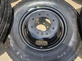 17" Dodge Ram 3500 Dually Laramie wheels rims 2706 2707 OEM black 2024 2025 NEW Texas Truck Tire