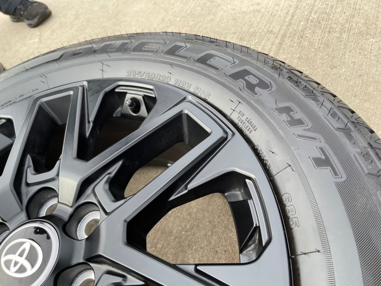 20" Toyota Tundra TRD OEM wheels rims TSS 75276 95295 Sequoia 2024 2025 2026 NEW Texas Truck Tire