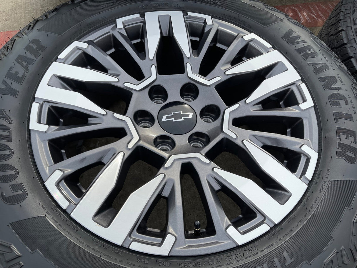 20" Chevy Silverado Z71 GMC Sierra Canyon Colorado OEM wheels rims 2025 2026 Texas Truck Tire