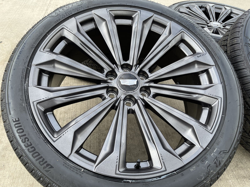 24" Cadillac Escalade V OEM wheels rims tires 2022 2023 2024 2025 2026 NEW Texas Truck Tire
