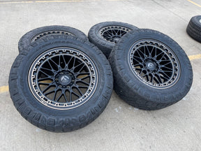 20x9 Fuel Trigger D759 Chevy Silverado RAM Tacoma wheels rims 6x139 6x5.5 tires Texas Truck Tire
