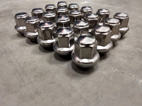(20) 14x1.5 OEM Ford lug nuts polished Mustang OE 2015-2026 Texas Truck Tire