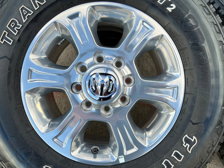 18" Ram 2500 3500 Laramie Power Wagon OEM wheels rims 2692 FIRESTONE A/T2 NEW Texas Truck Tire