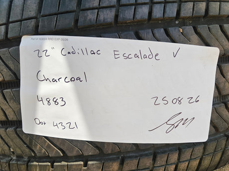 22" Cadillac Escalade V Platinum OEM 4883 95479 wheel rim 2023 2024 2025 NEW Texas Truck Tire