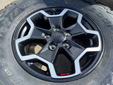17" Jeep Wrangler Gladiator RUBICON OEM wheels rims tires 9237 black BFG KO2 A/T Texas Truck Tire