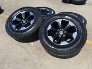 18" Dodge Ram 1500 Rebel Black OEM wheels rims 2671 tires 2024 2025 2026 NEW Texas Truck Tire
