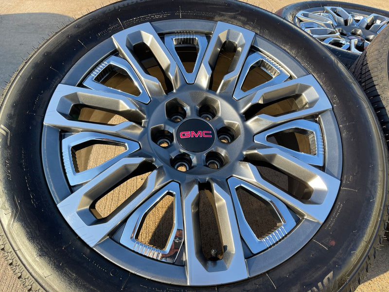 22" GMC Yukon Chevy Tahoe Escalade OEM 95486 wheels rims 2024 2025 2026 NEW Texas Truck Tire