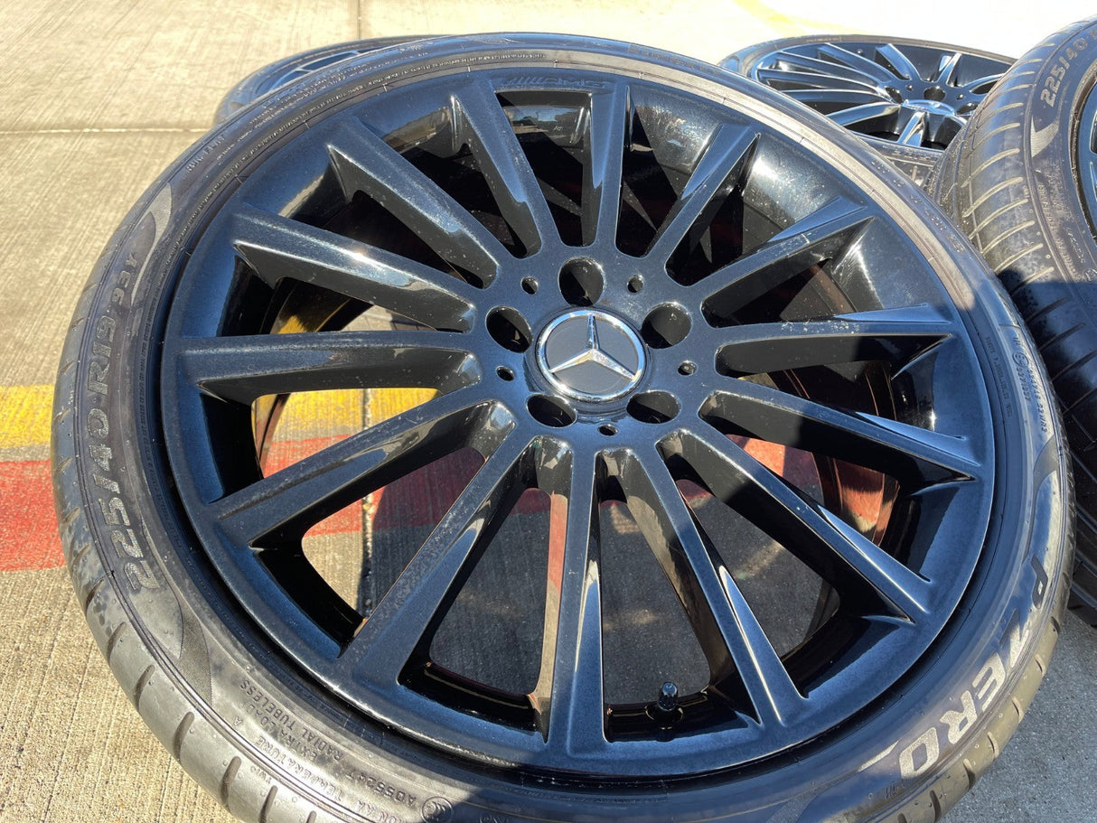19" Mercedes AMG C E S Class OEM 85450 85451 wheels rims tires PIRELLI Texas Truck Tire