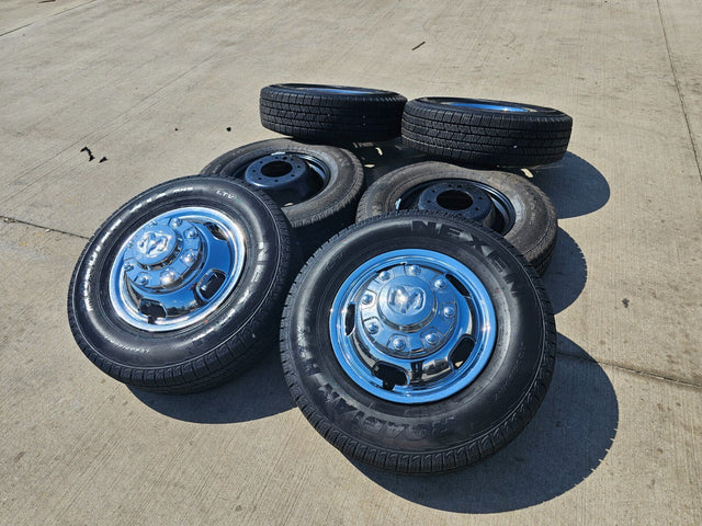 17" Dodge Ram 3500 Dually Laramie 8x200 wheels rims 2703 2704 OEM 2024 2025 NEW Texas Truck Tire