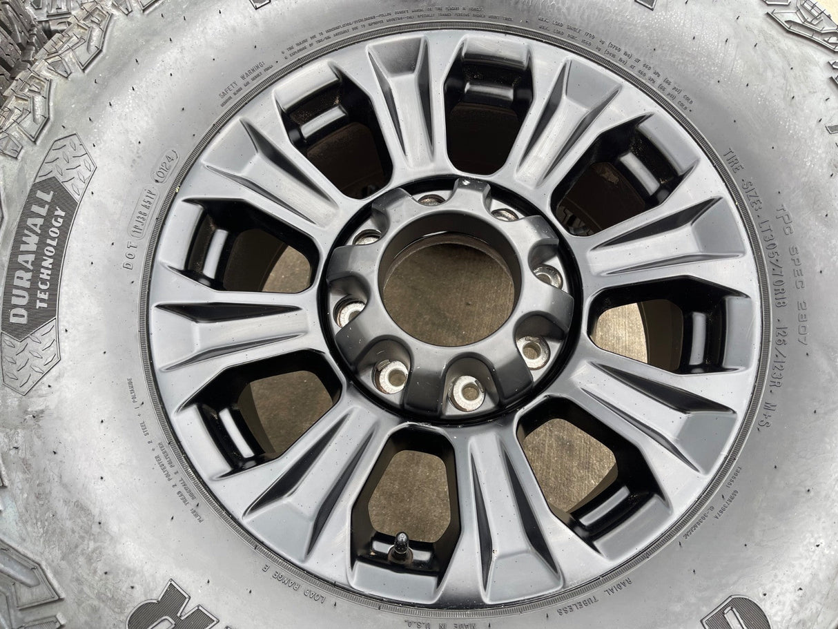 18" Ford F-250 F-350 TREMOR OEM rims wheels 10097 tires GOODYEAR 35" Texas Truck Tire