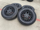 18" Toyota Tundra TSS T FORCE TRD OEM black wheels rims Sequoia 2025 2026 NEW Texas Truck Tire