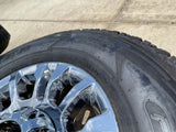 18" Ford F-250 F-350 OEM rims wheels 10290 chrome tires GOODYEAR WRANGLER A/T Texas Truck Tire