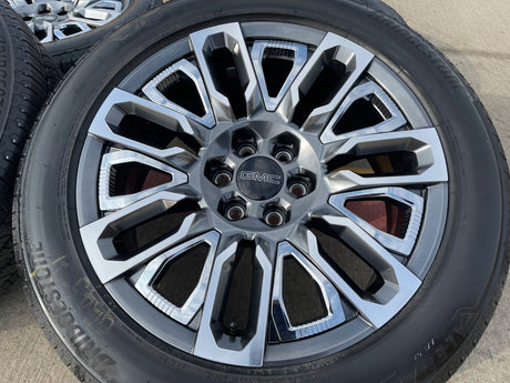 22" GMC Yukon Chevy Tahoe Escalade OEM 95486 wheels rims 2024 2025 2026 NEW Texas Truck Tire