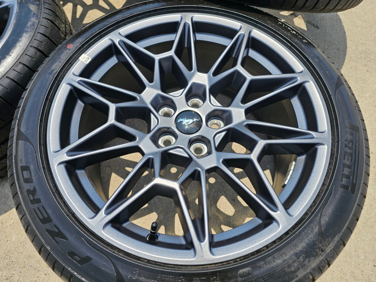 19" Ford Mustang GT Track Pack OEM 10600 10603 wheels rims 2025 2026 TPMS NEW Texas Truck Tire