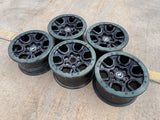 17" Ford Bronco SASQUATCH wheels rims BEADLOCK 10388 Ranger 2024 2025 2026 GREEN Texas Truck Tire