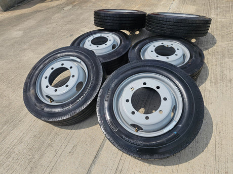 19.5" Chevy Silverado 4500HD 5500HD 6500HD rims wheels 8x275 OEM 2024 2025 NEW Texas Truck Tire