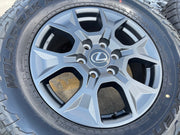 18" Lexus GX550 OEM 10544 wheels rims Land Cruiser Tundra Sequoia NEW FALKEN AT3 Texas Truck Tire
