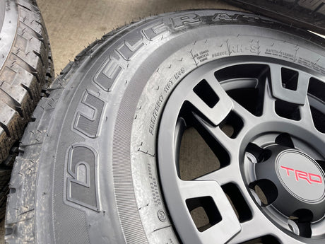 17" Toyota Tacoma 4Runner OEM wheels rims black 75167 TRD FJ DUELER A/T NEW Texas Truck Tire
